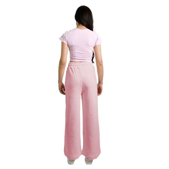 Hinnominate Chic Pink Palazzo Pants with Women's Drawstring - Picture 2 of 3